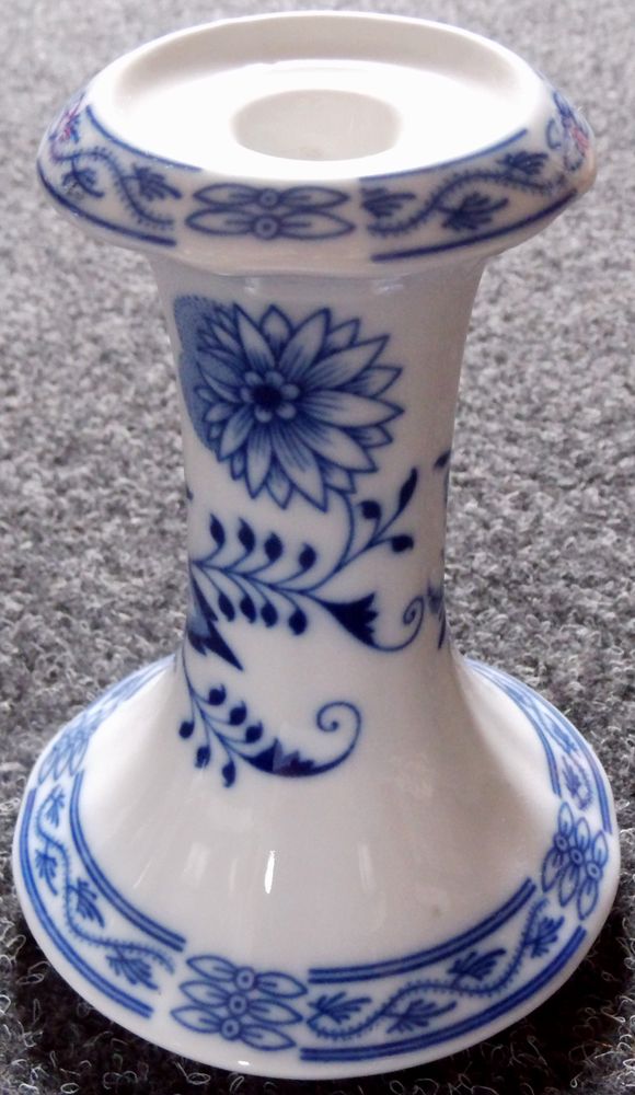 Porcelánový svícen originální cibulák Dubí